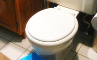 diy toilet installation in bathroom