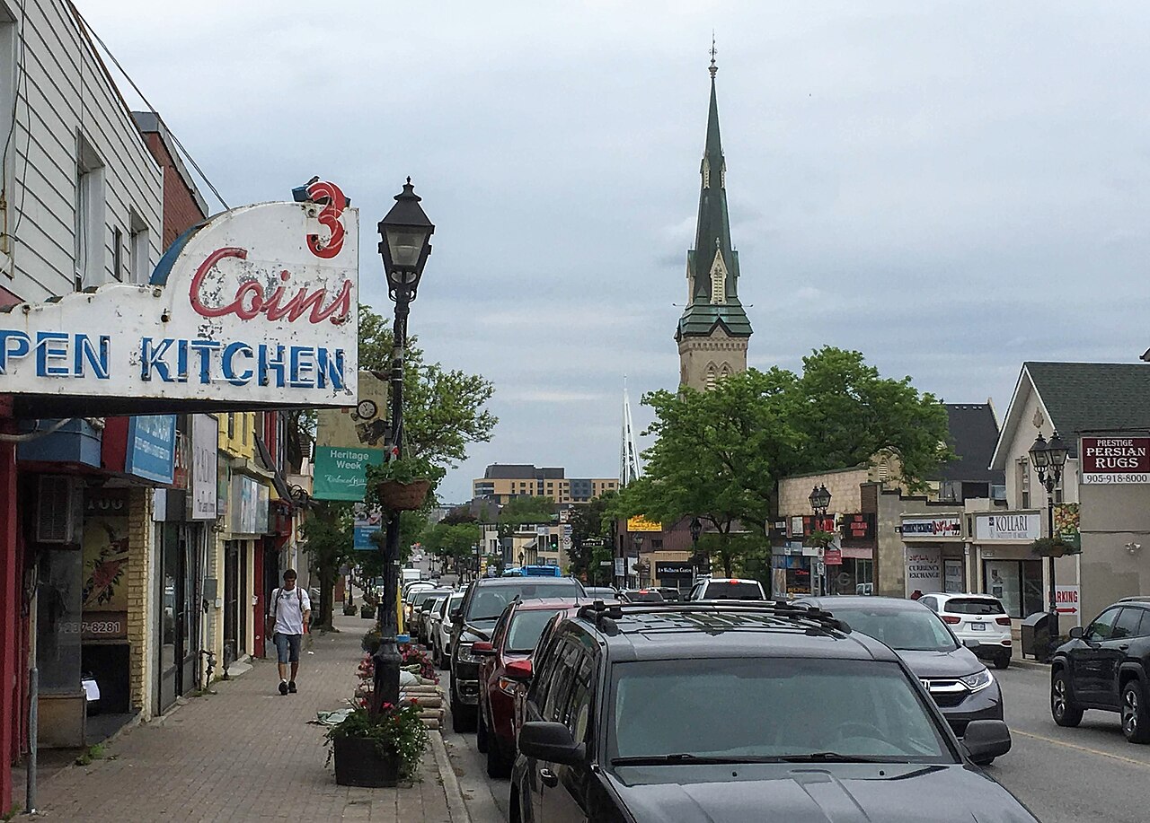 Downtown Richmond Hill as viewed from Yonge & Arnold facing north, Summer 2019